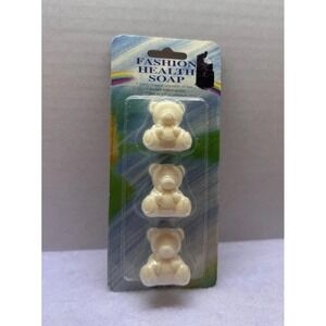 Vintage‎ Collectible 3 Blue Teddy Bear Fashion Decorative Soap Small